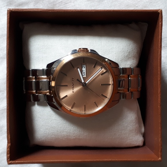 Coach Tristen Two-Tone Women's Watch - Picture 1 of 11